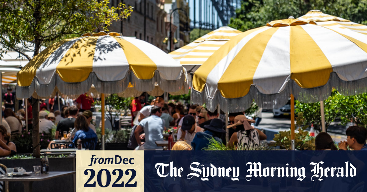 Sydney outdoor dining Sydney’s streets being revamped with al fresco